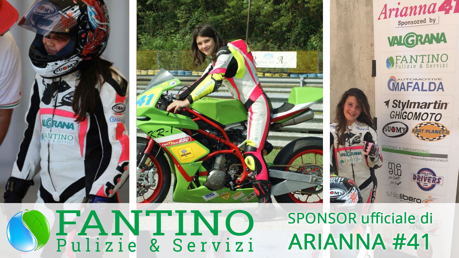 Anche quest’anno la Fantino Pulizie & Servizi è sponsor di Arianna # 41